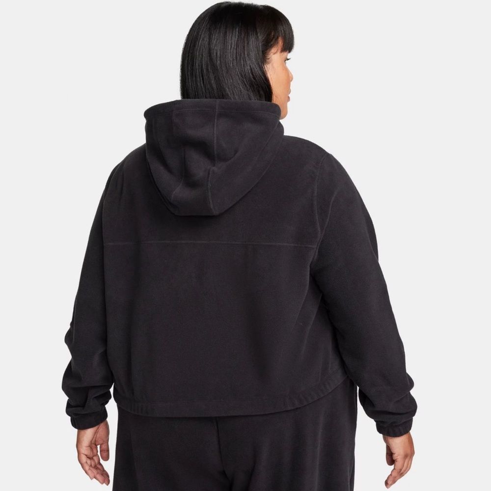 Nike Plus Size Therma-FIT Full-Zip Fleece Black Hoodie NWT - Picture 2 of 14